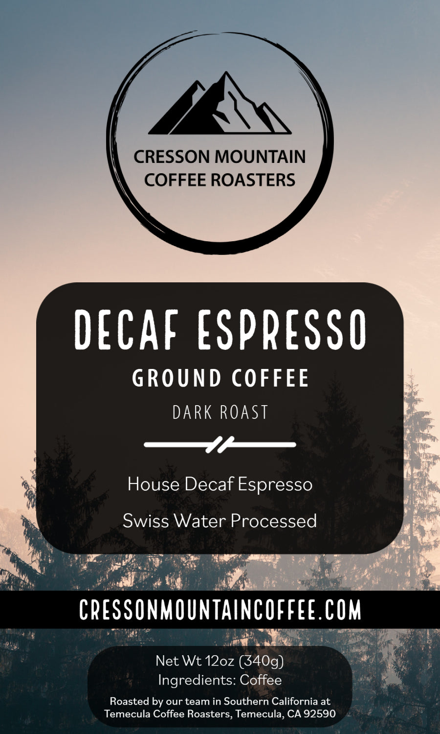 Decaf Espresso Blend – Cresson Mountain Coffee Roasters